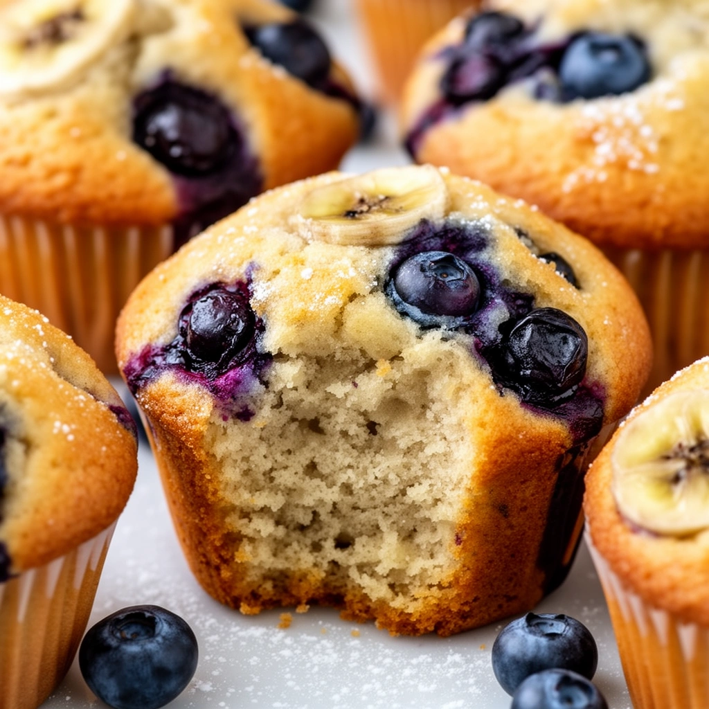 Banana Blueberry Muffins