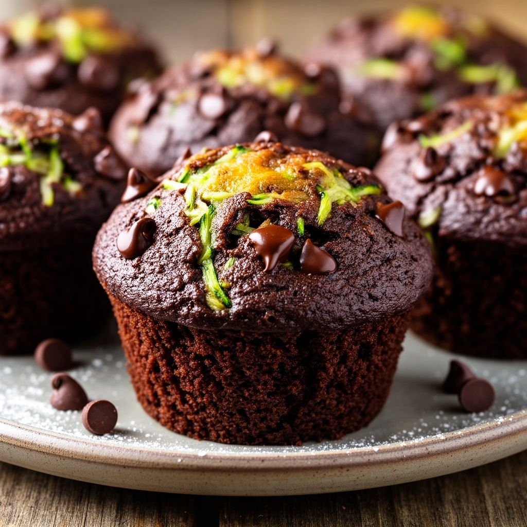 Chocolate Zucchini Muffins